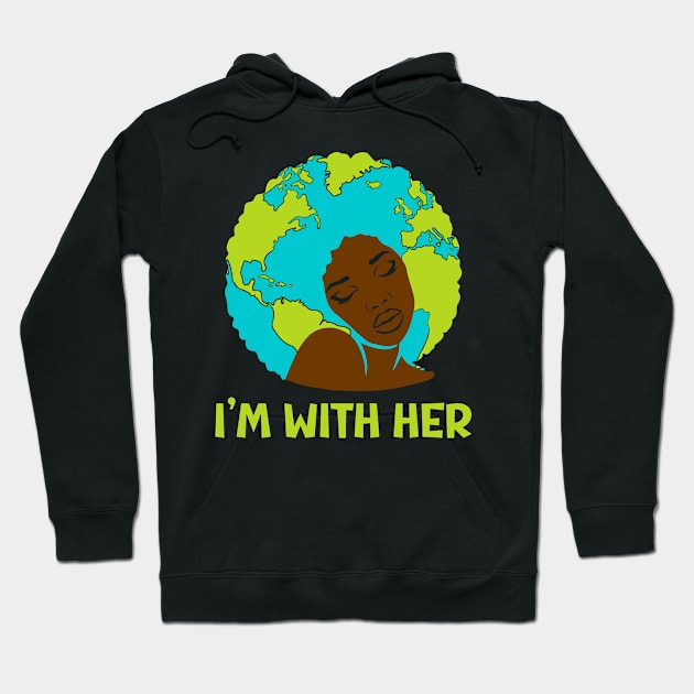 I'm With He Hoodie by MZeeDesigns